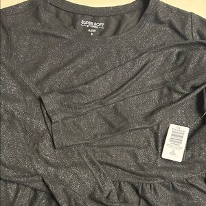 Torrid Black Glitter Top 3